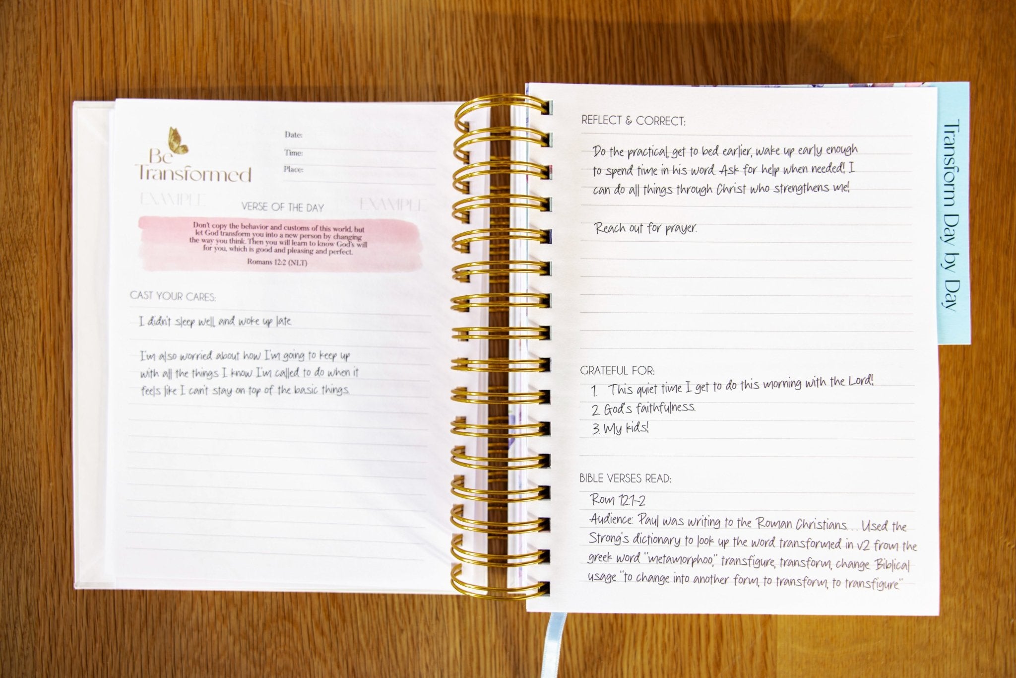 Be Transformed - By The Renewing of Your Mind Journal - Paper & Purpose