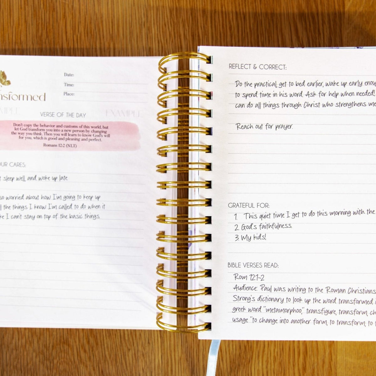 Be Transformed - By The Renewing of Your Mind Journal - Paper & Purpose